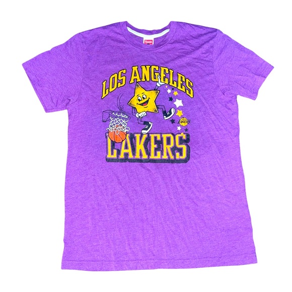 Homage: Vintage Style LA Lakers Throwback Tee: Adult Unisex Large:Magic Johnson - Picture 1 of 4